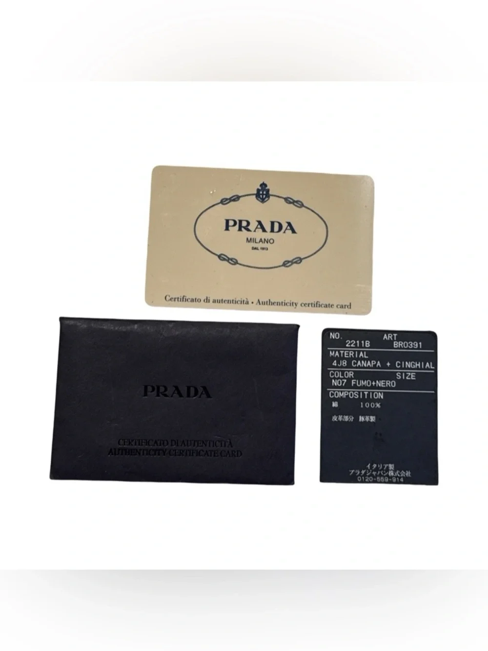 Prada authentic canapa