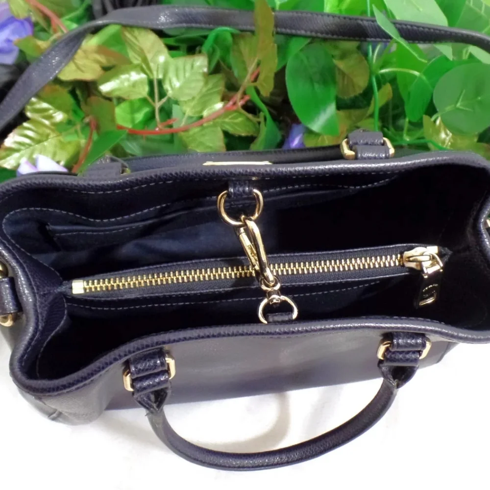 Coach Margot Small Carryall Midnight / Navy Blue Handbag/purse