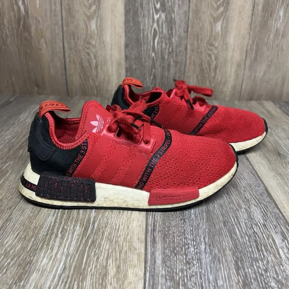 Adidas Youth US Size 6 Red Black NMD_R1 Speckle Pack Scarlet Low EF3648 Shoes