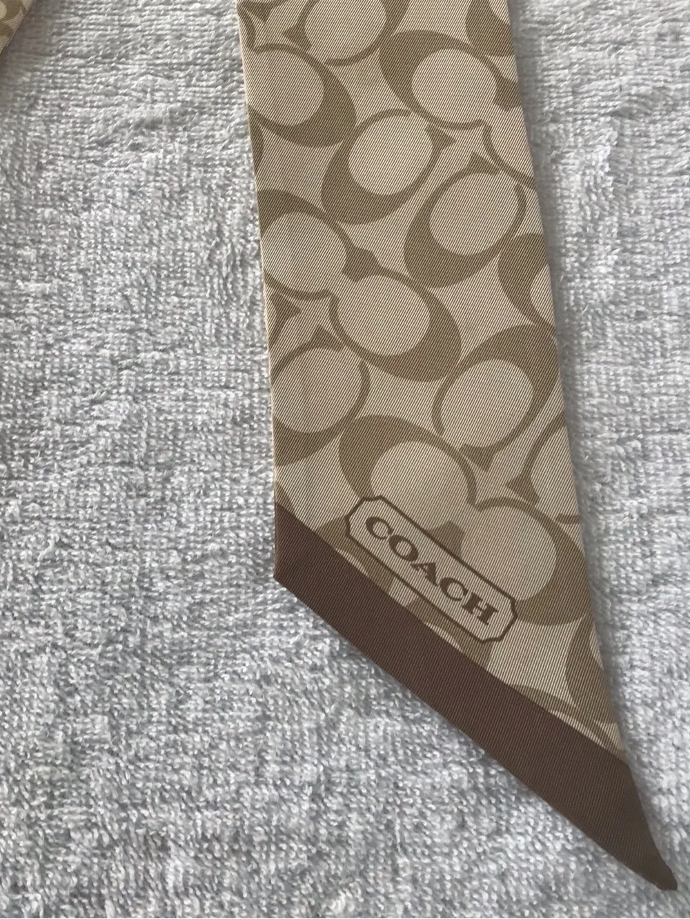 Coach skinny scarf