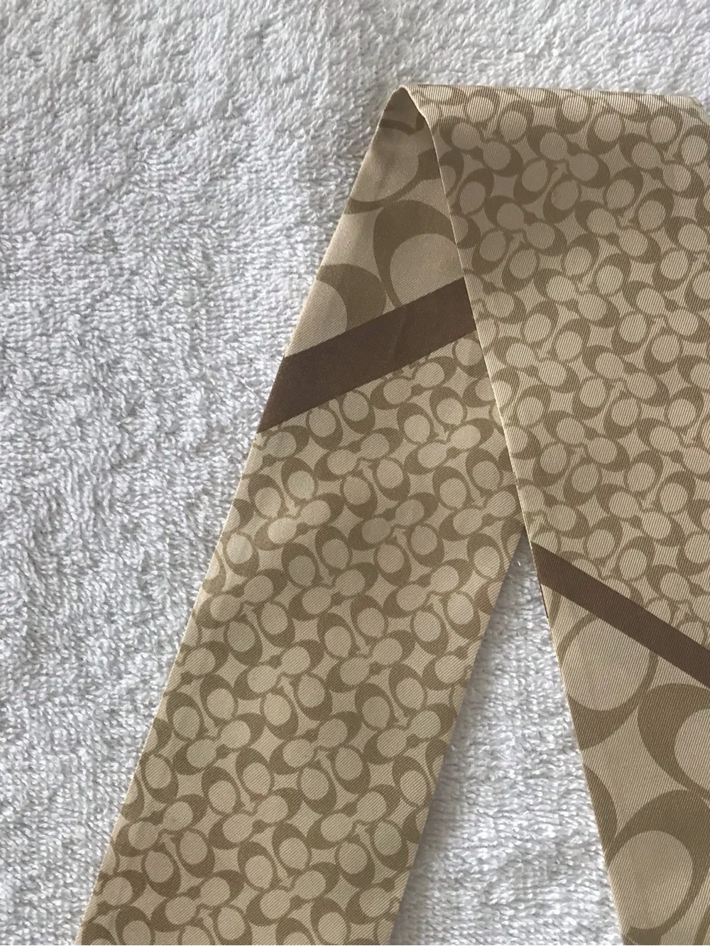 Coach skinny scarf