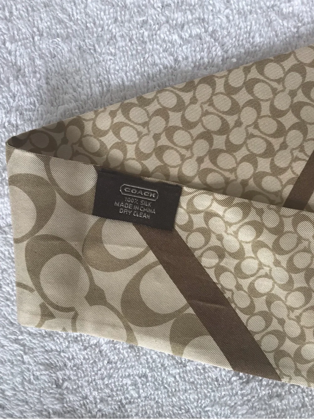 Coach skinny scarf