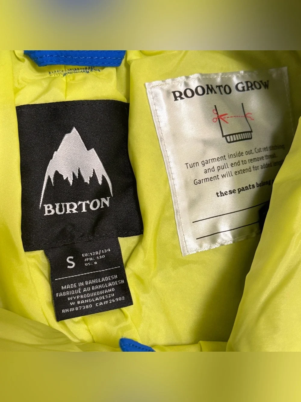 Burton snowboard ski