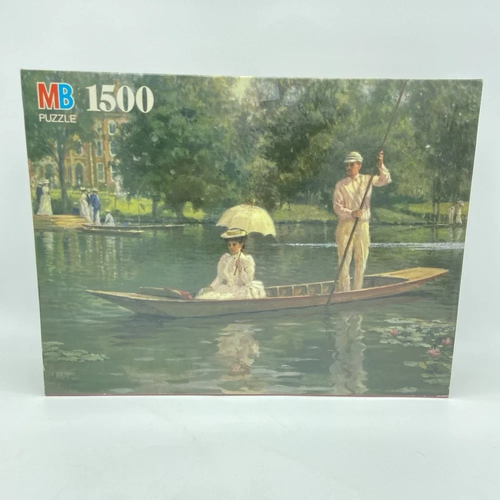 Vintage Milton‎ Bradley 1500 Jigsaw Puzzle Alan Maley's Past Impressions  SEALED