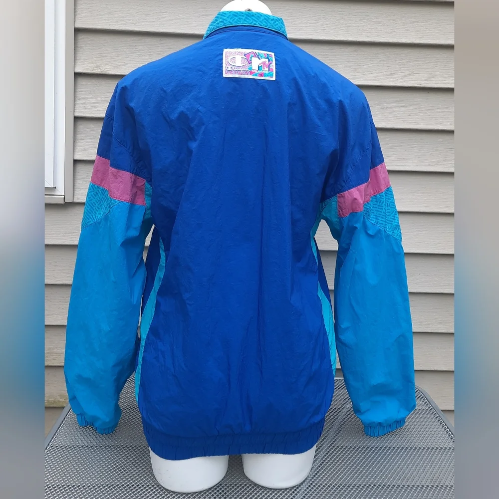 Champion x MTV Colorblock Track Jacket Windbreaker 80's Inspired Unisex