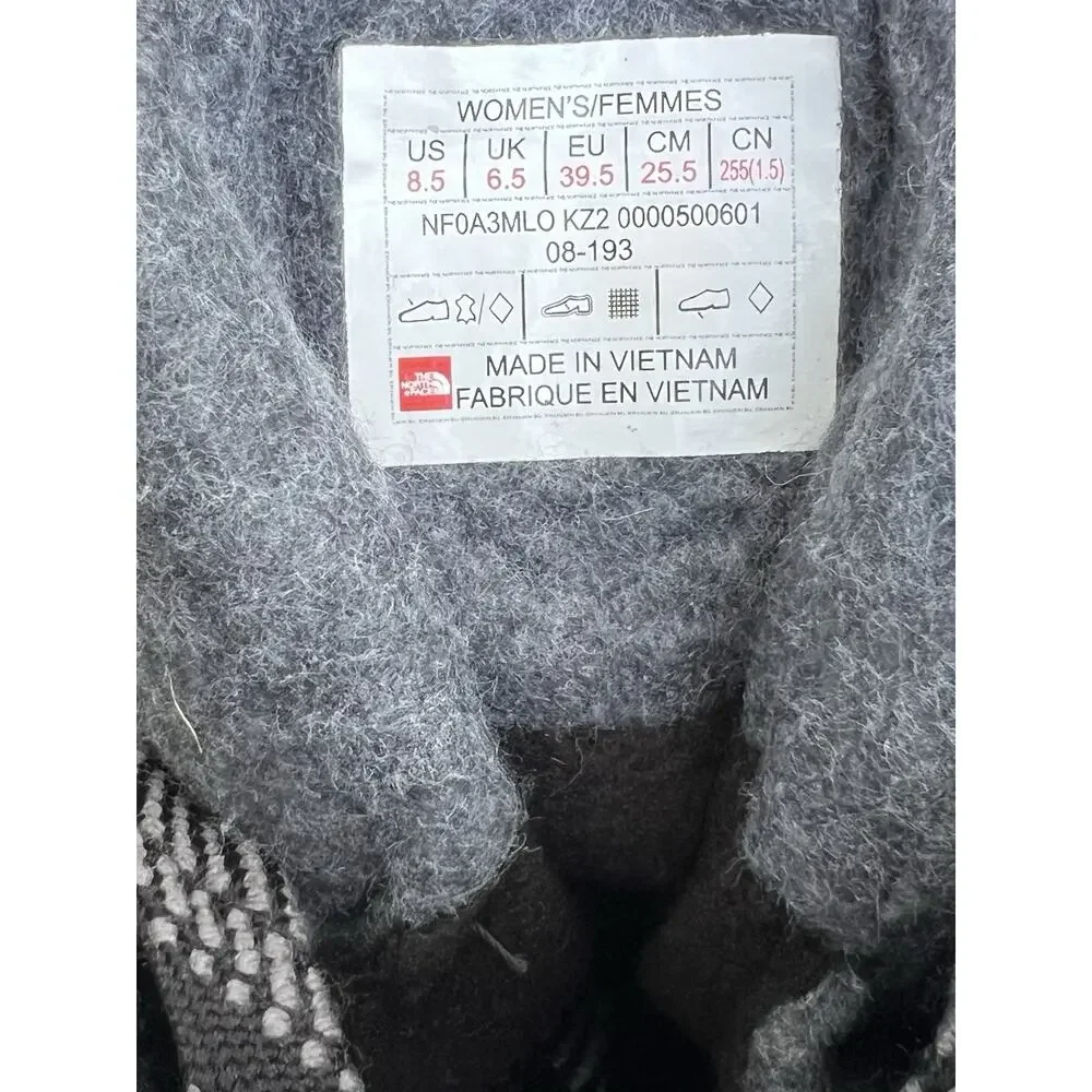 The North Face Shellista III Shorty Black Leather Boots Women's Size 8.5 US NEW