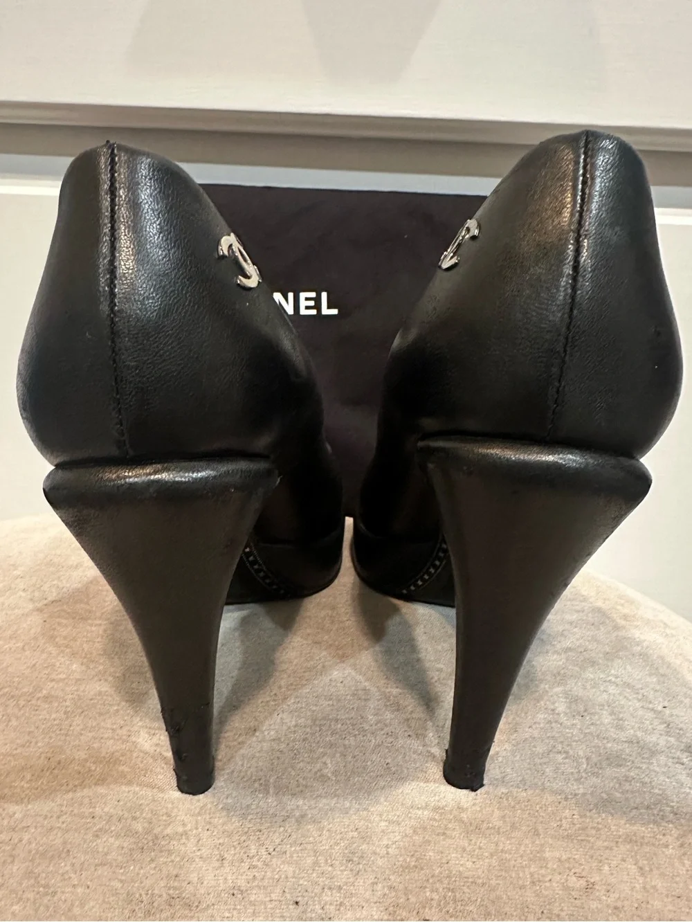 CHANEL black patent