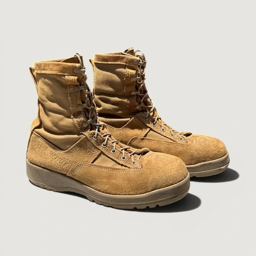 Belleville C790 ST Combat Boots Mens 12 R Brown Military Gore-Tex Steel Toe USA