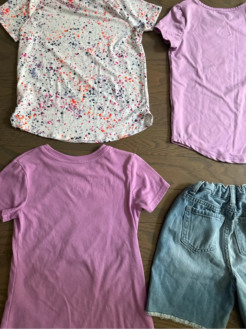 Girls clothes lot Jean shorts shirts size 6 & 6x school athletic dri fit