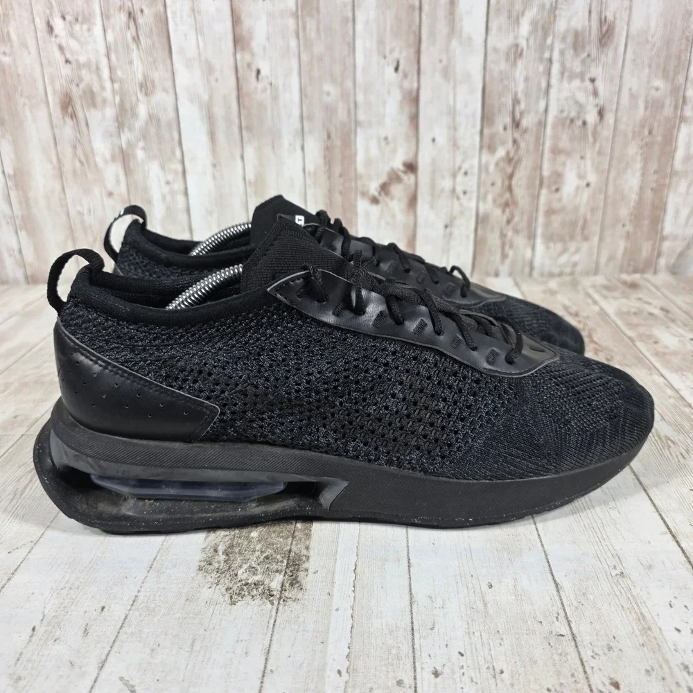 Nike Air Max Flyknit Racer Mens Black Anthracite Running  FD2764-001 Size 11