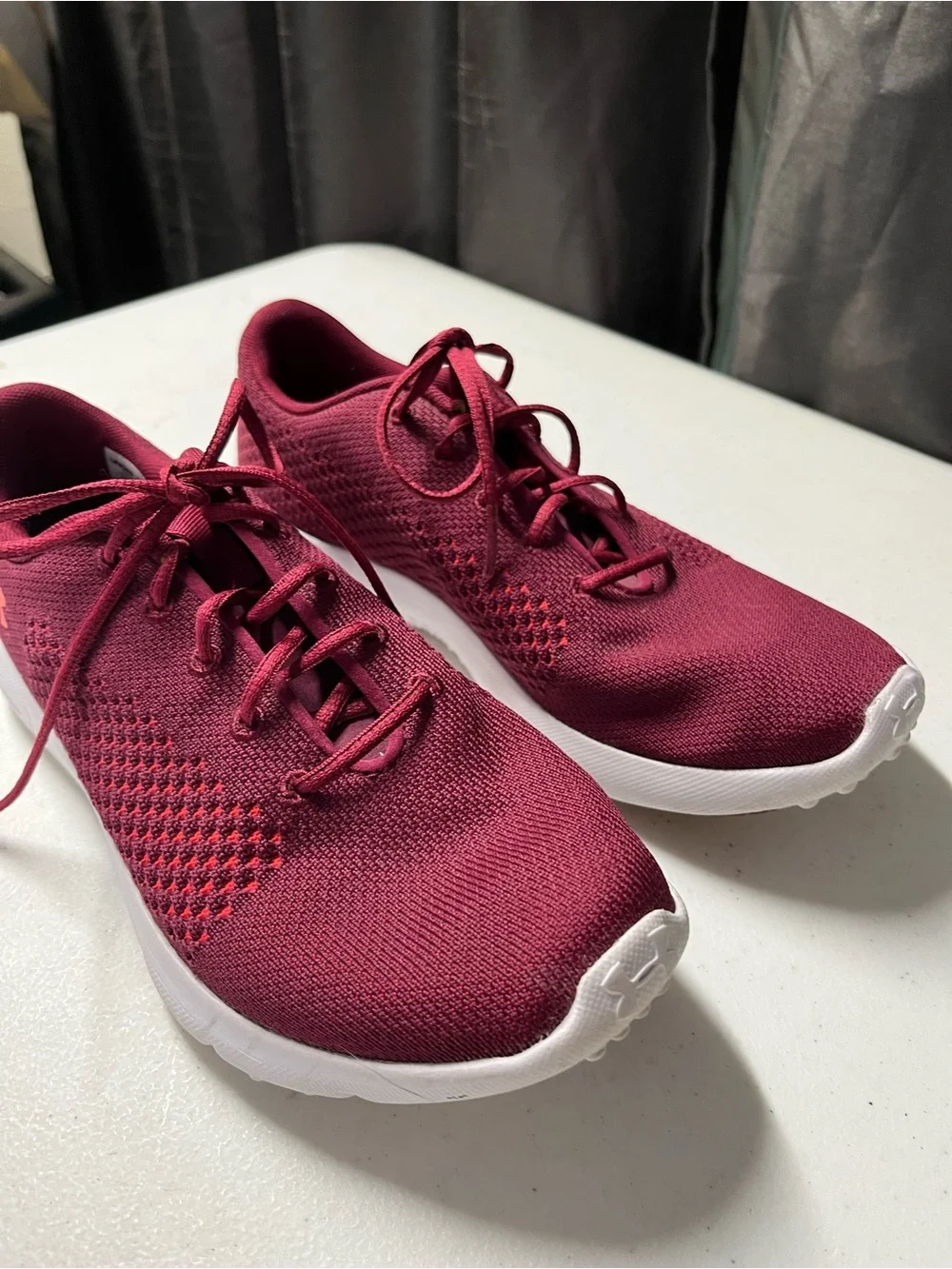 Under Armour maroon lace