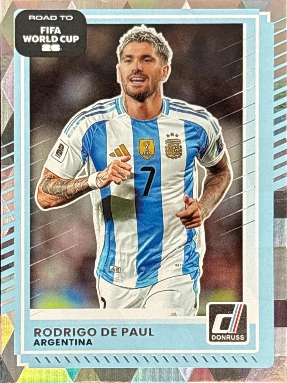 Panini World Cup Rodrigo De Paul Argentina Soccer Trading Card