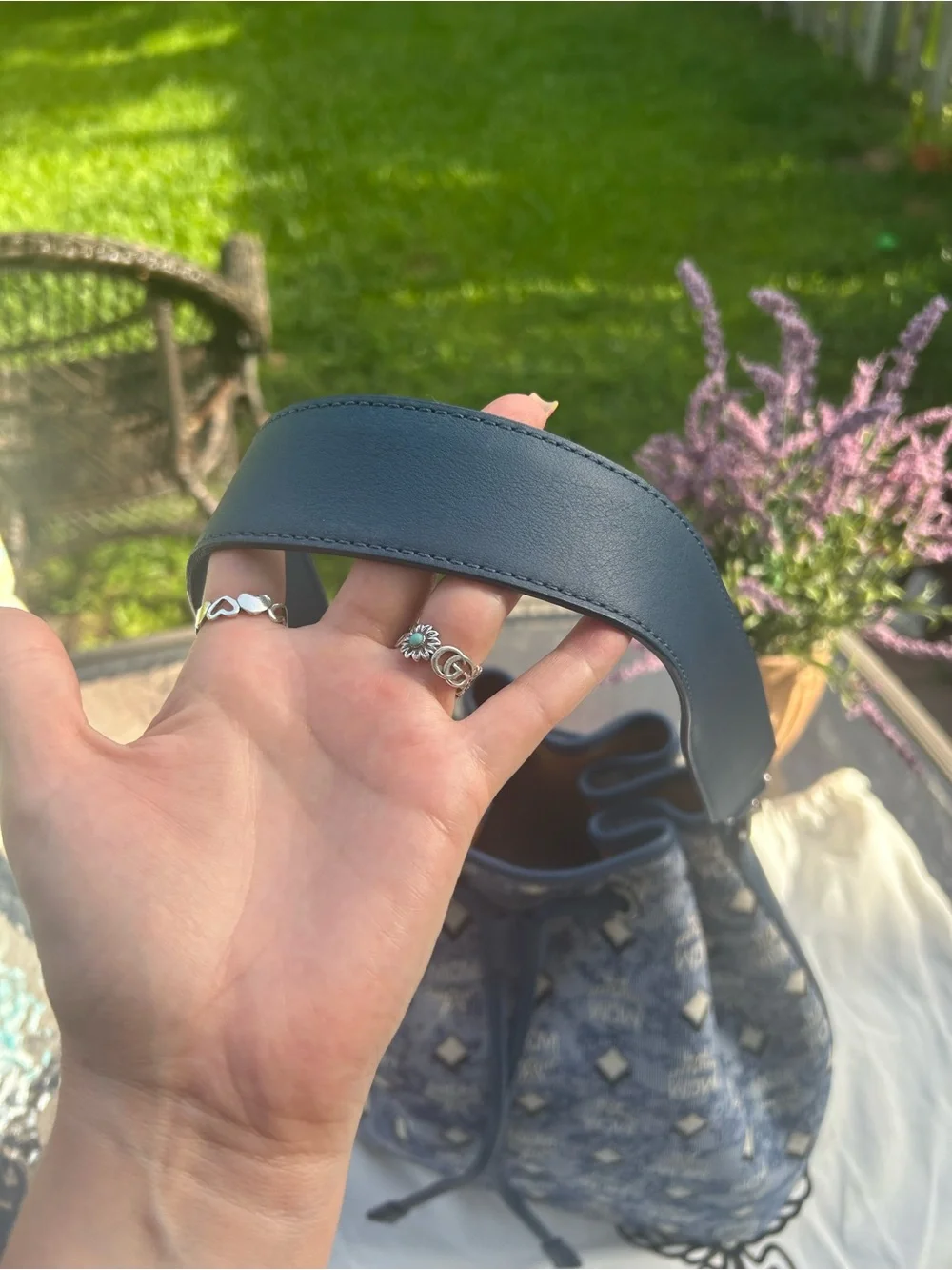 MCM denim visetos