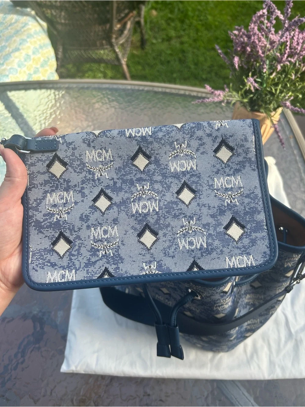 MCM denim visetos