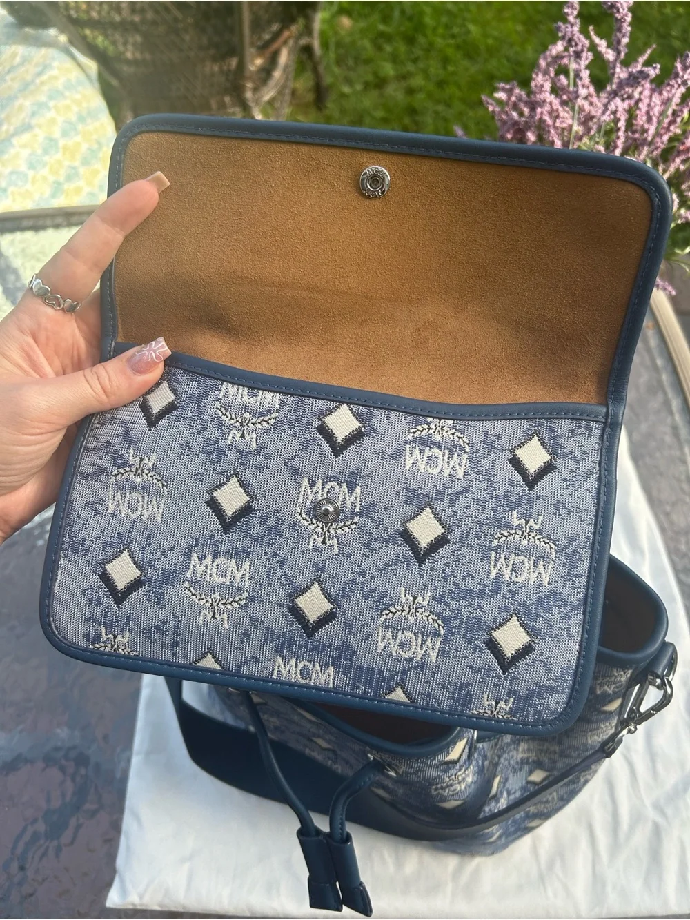 MCM denim visetos