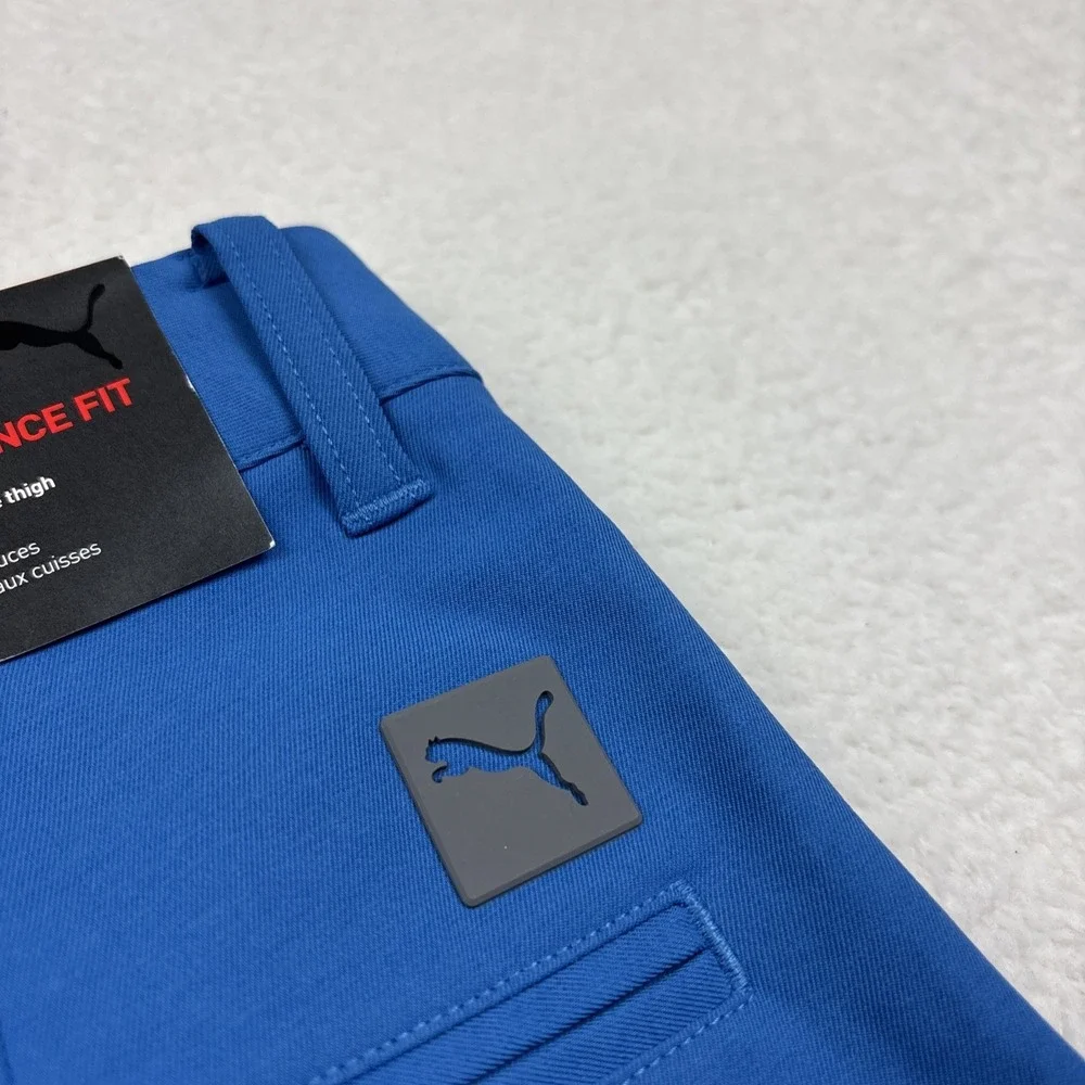 NEW PUMA‎ Mens 'Jackpot' Performance Shorts Size 28 Blue Stretch Lightweight NWT