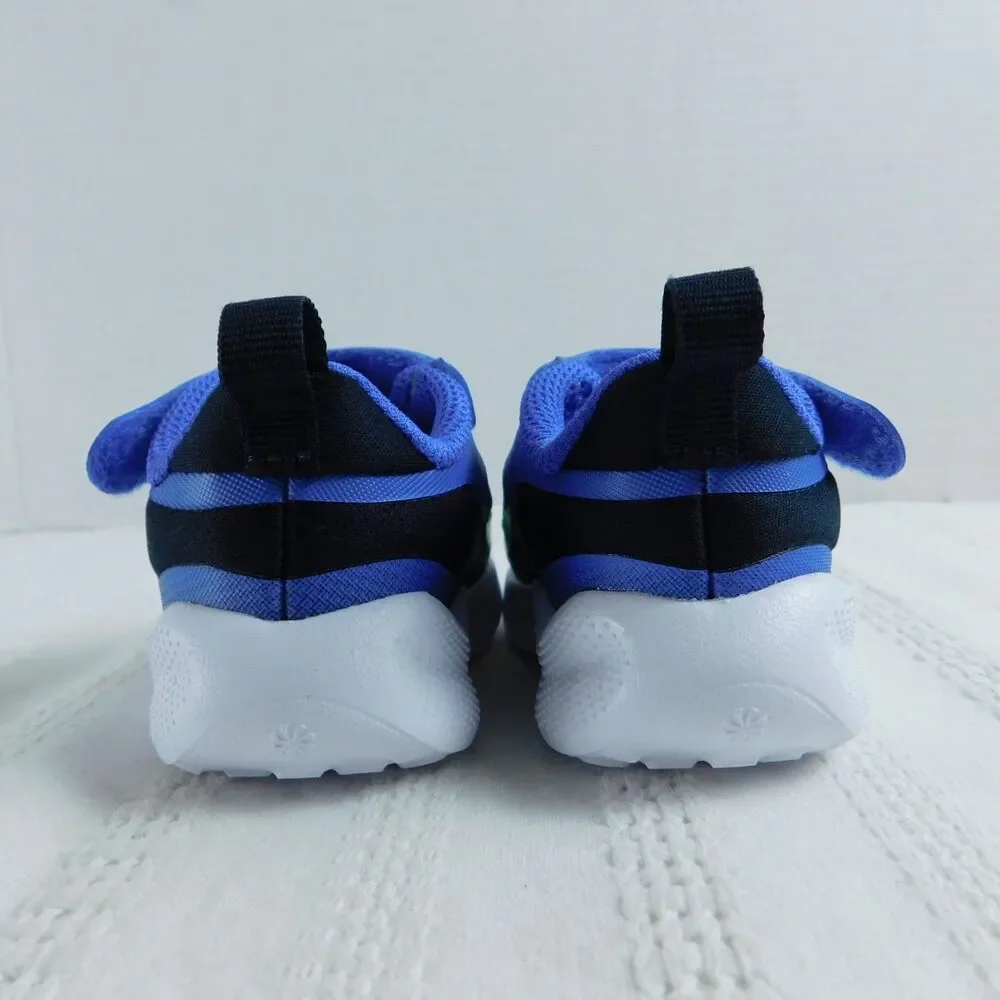 Nike Revolution Sneakers Shoes 2C Ultramarine/Lime Toddler's purplish color EUC