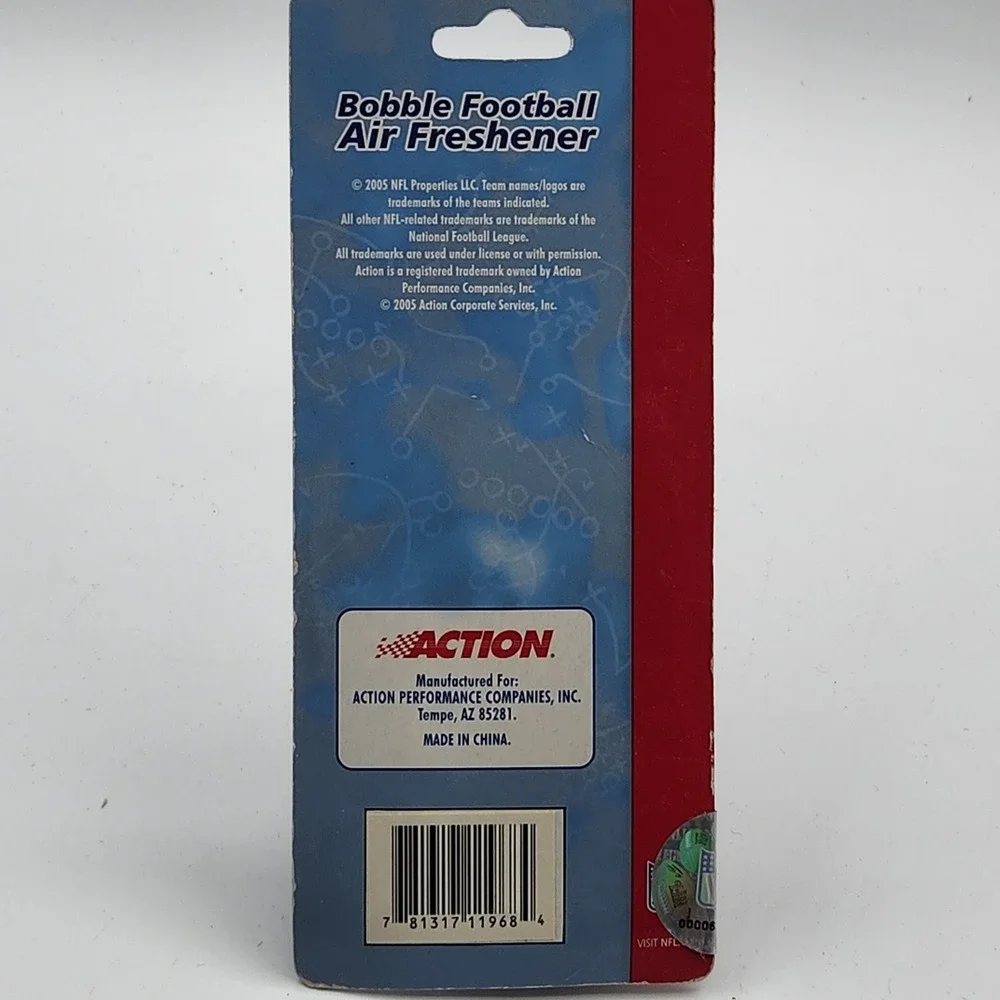 Washington Redskins‎ NFL Football Bobble Air Freshener Vanilla Scented 2005