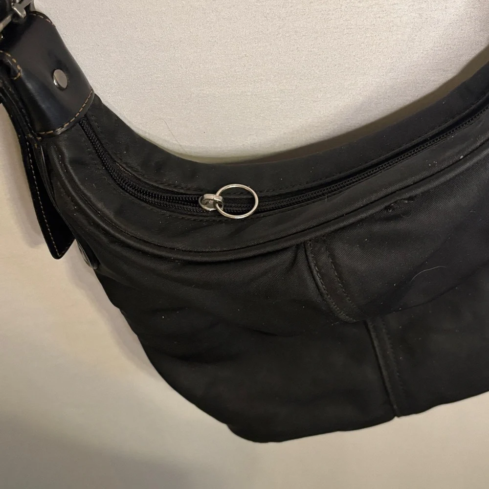 Coach canvas overall drop