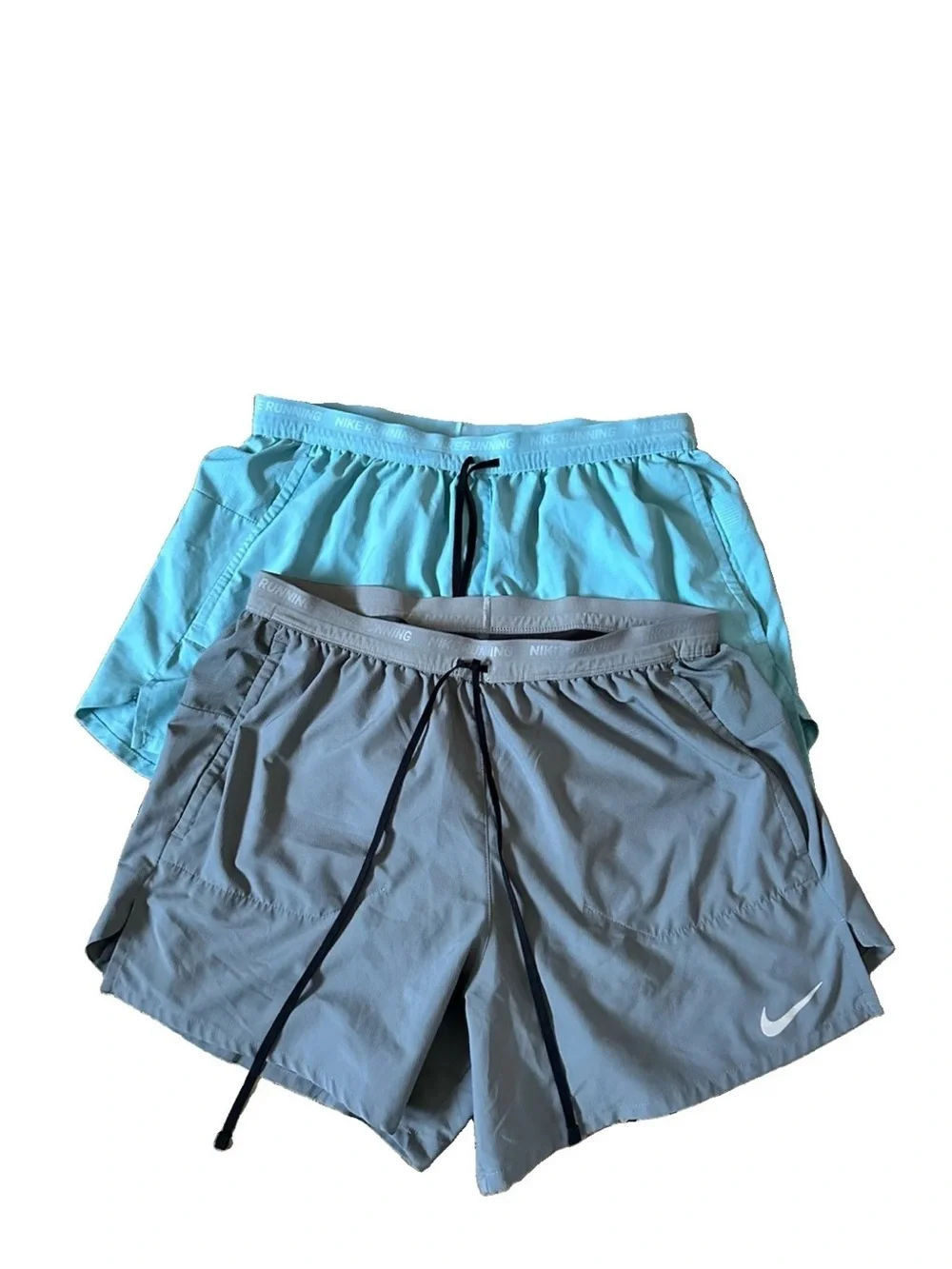 [Lot Of 2] Nike Stride 2 in 1 Running Shorts Men L Teal Blue 7
