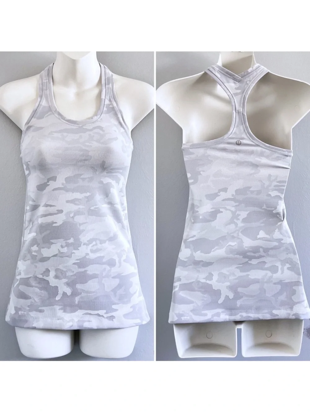 Lululemon Cool Racerback II *Nulu Tank in Incognito Camo Alpine White Multi •2/4