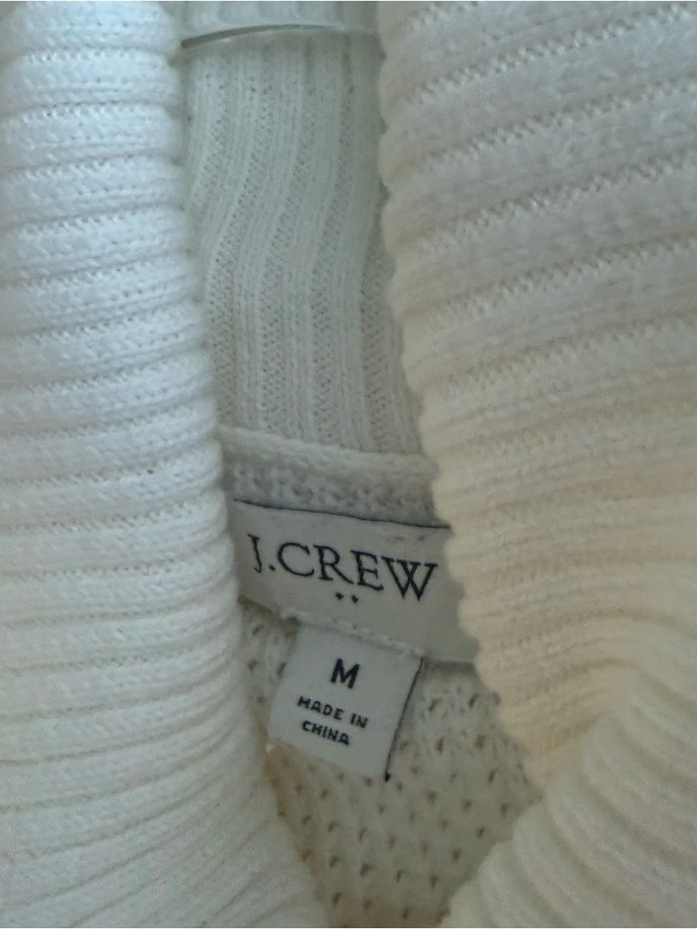 J. Crew cozy cream