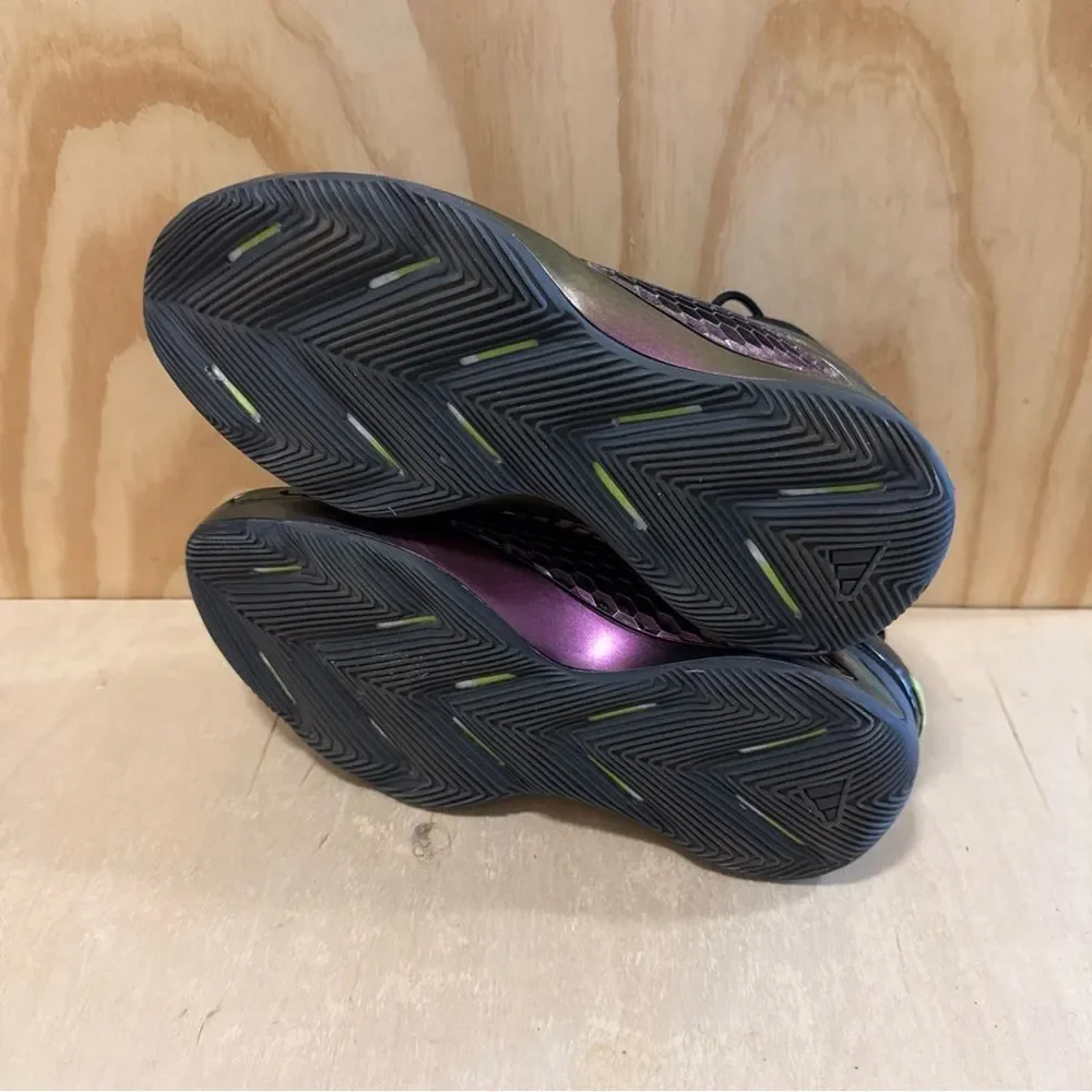 Adidas AE 1 'The Future' Basketball Shoes Mens 8 Black Purple Lemon