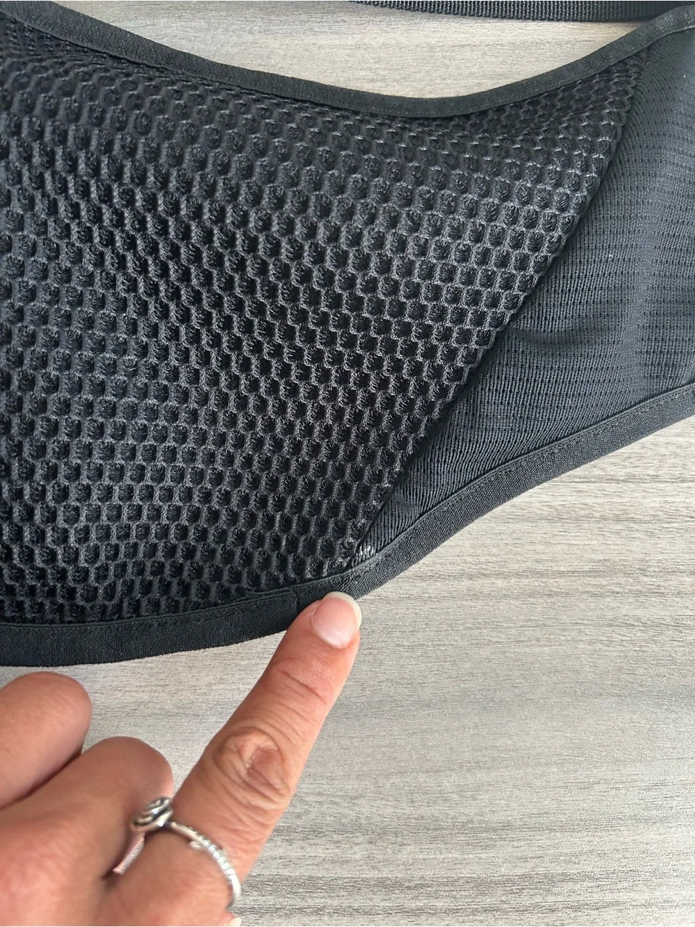 The North Face Black Sling Belt Bag with White Logo