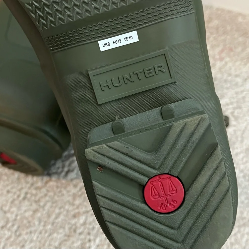 Hunter x Sam Lao Low Top Boots Limited Edition Womens US 10 Olive Green RARE