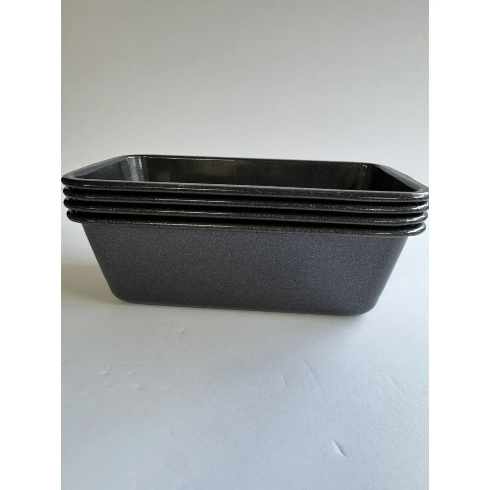 4Pcs Nonstick Carbon Steel Baking Bread Pan Mini Loaf Pans Small Banana Bread