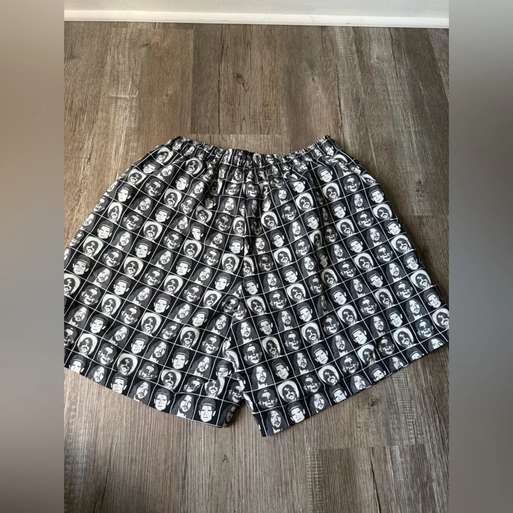 RED HOT CHILI PEPPERS Grid Nylon Shorts Graphic Swim Shorts Board Shorts Size M