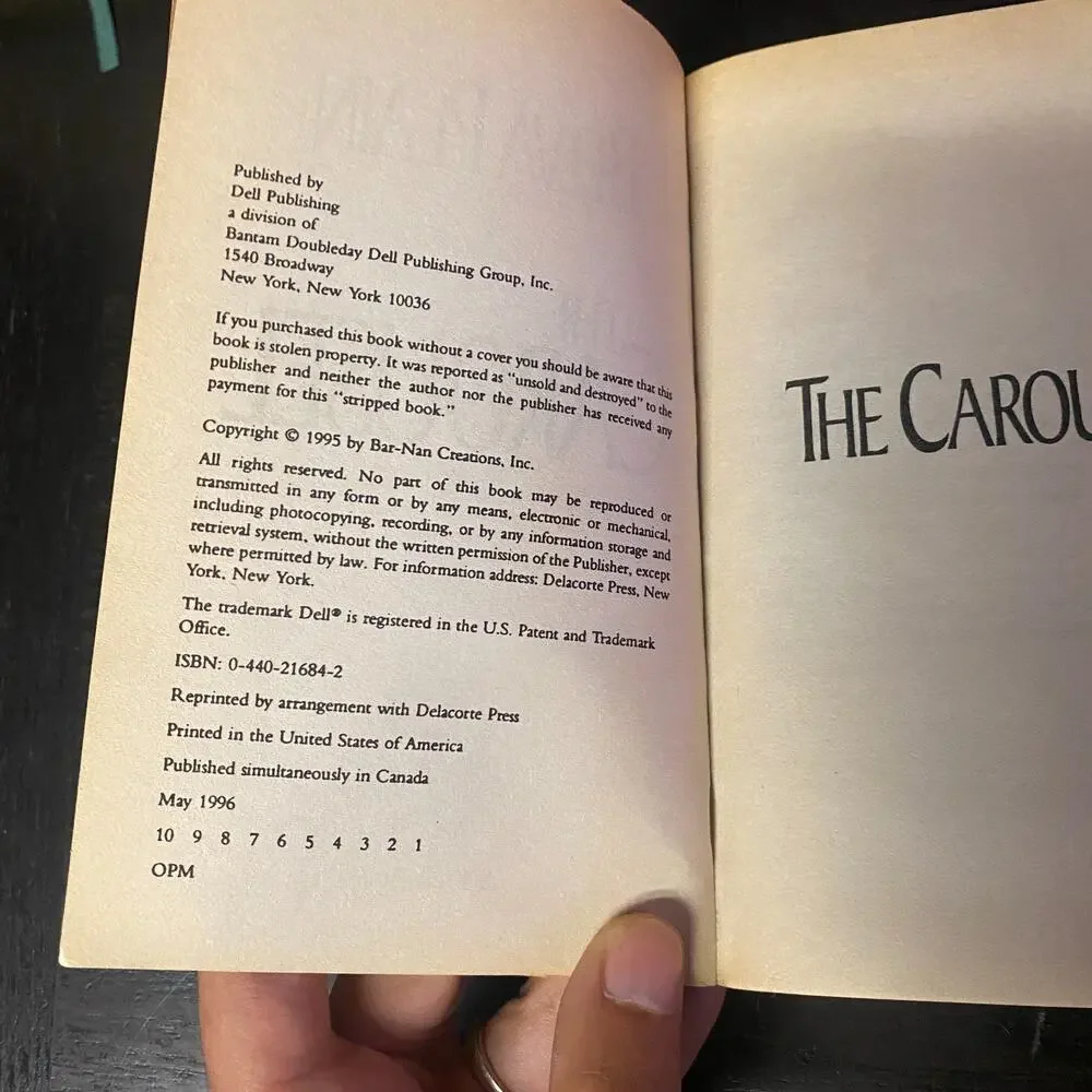Carousel : A Novel by Belva Plain (1996, Mass Market)