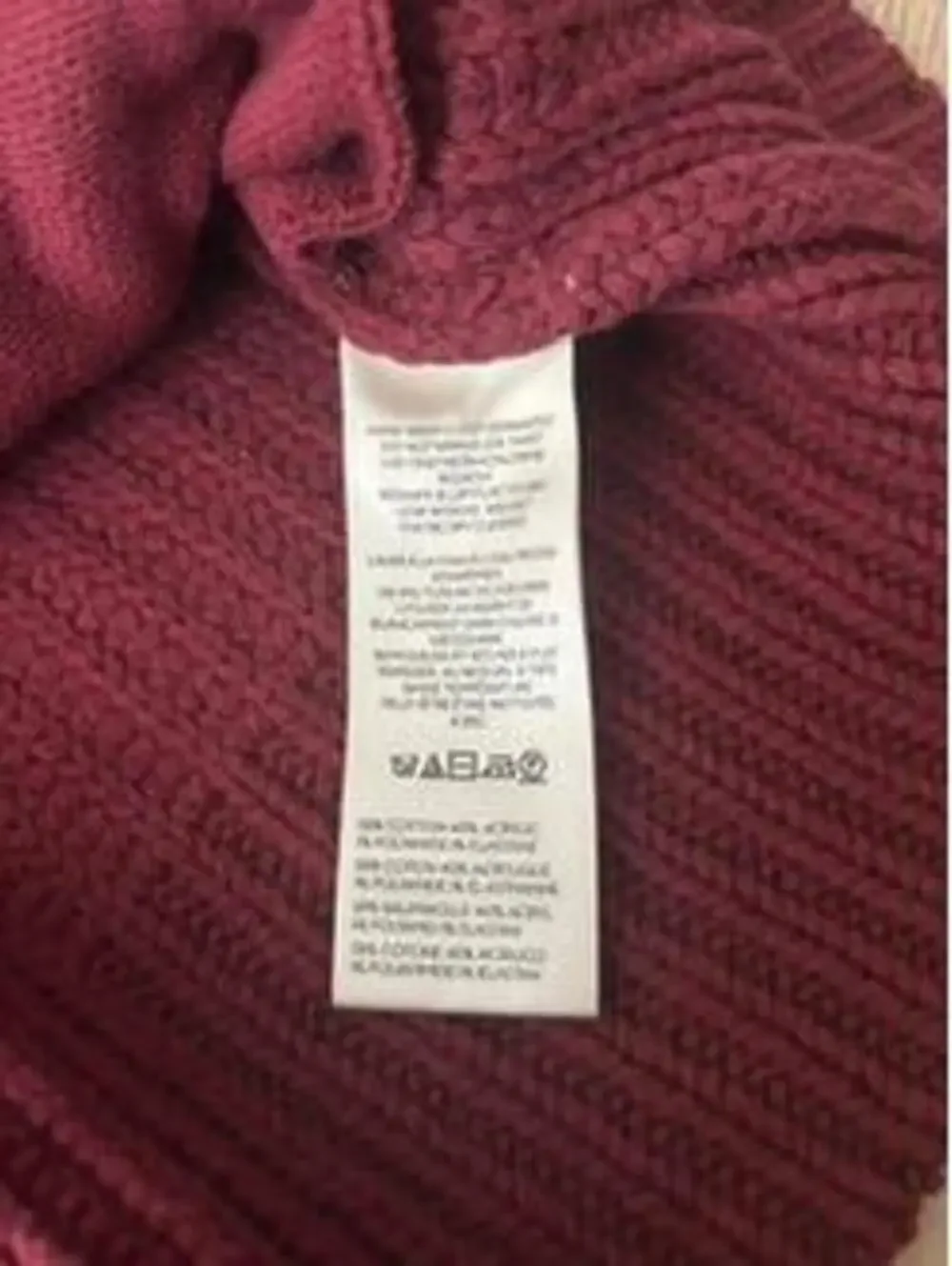 Free People Swim Too Deep Cardigan Sweater Womens L Burgundy Ribbed Knit New