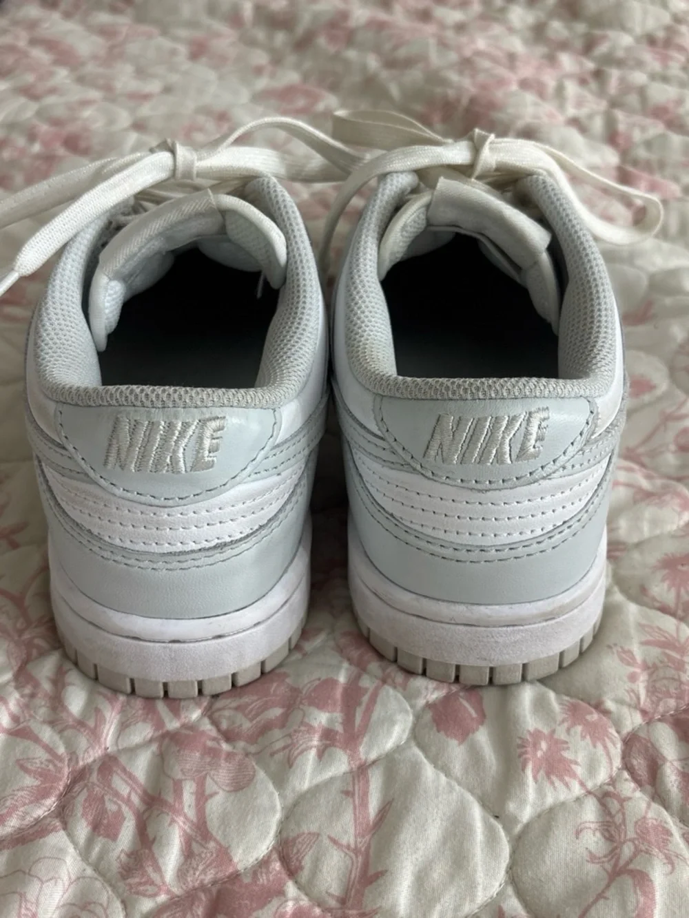 Nike White Low-Top Leather Sneakers