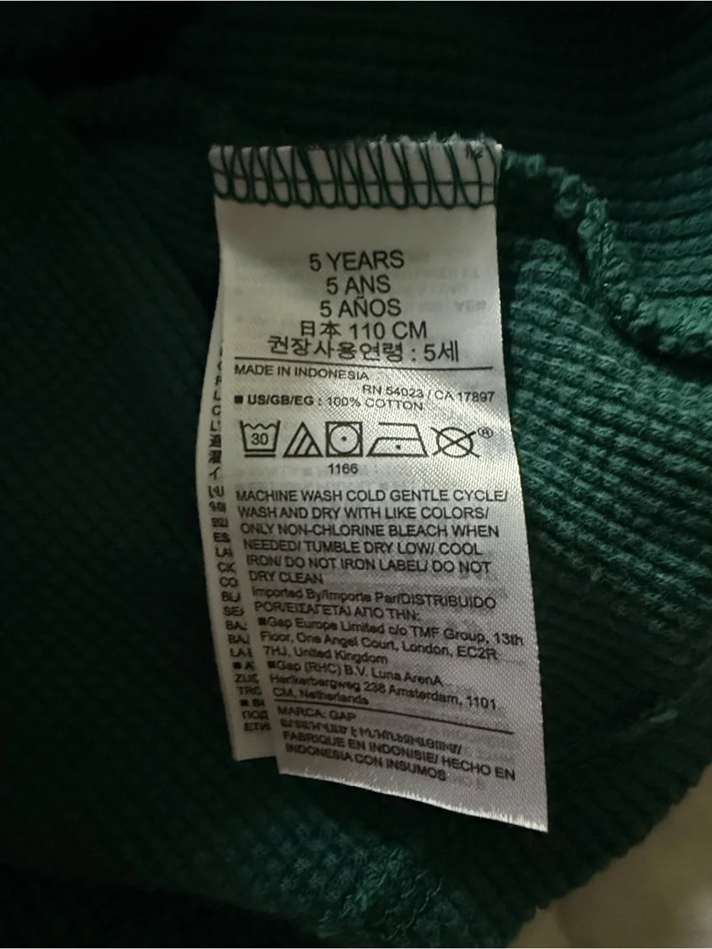 GAP kids green