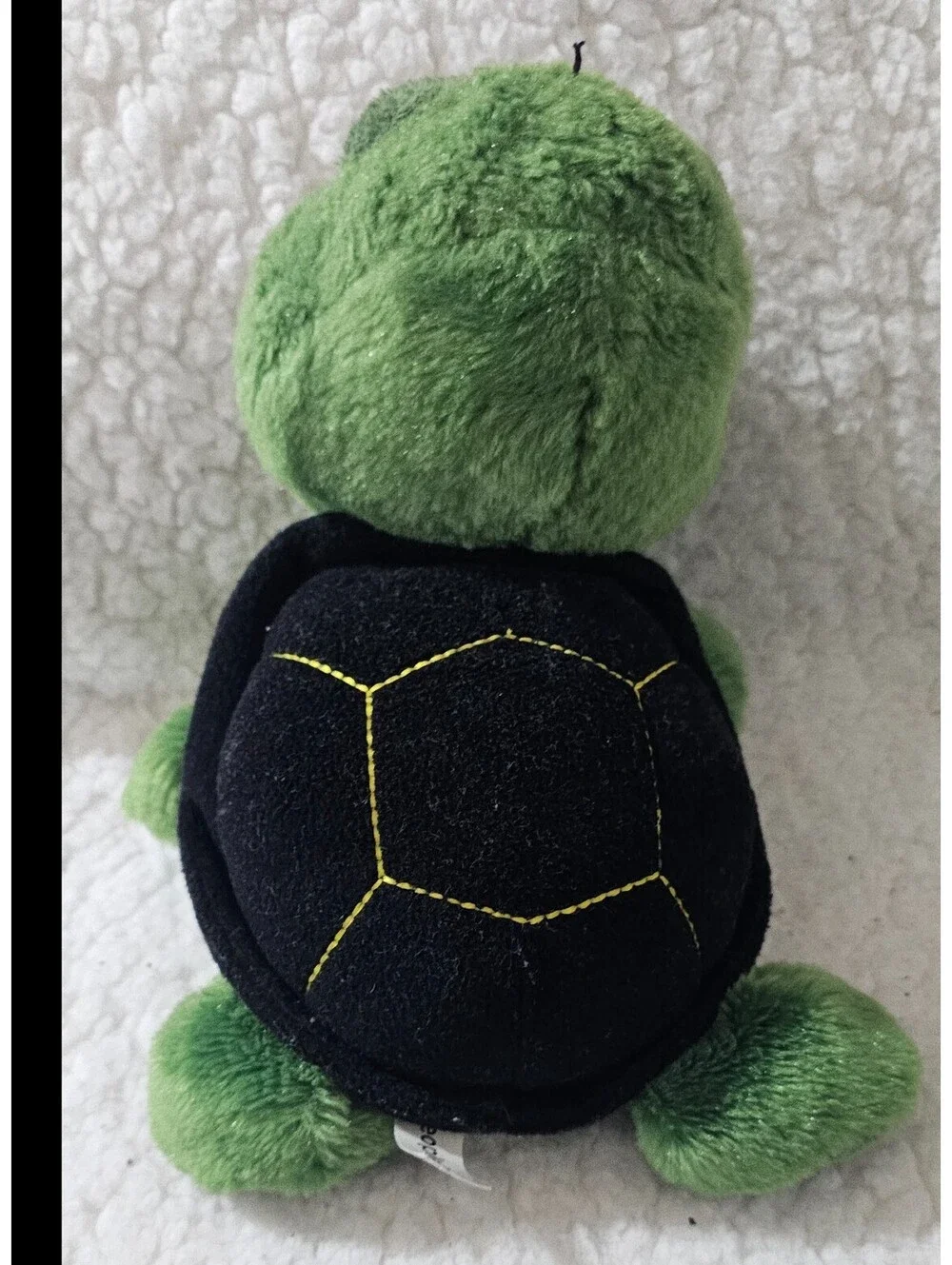 People Pals Turtle Plush Toy Big Dreamy Eyes & Head Green & Black 9