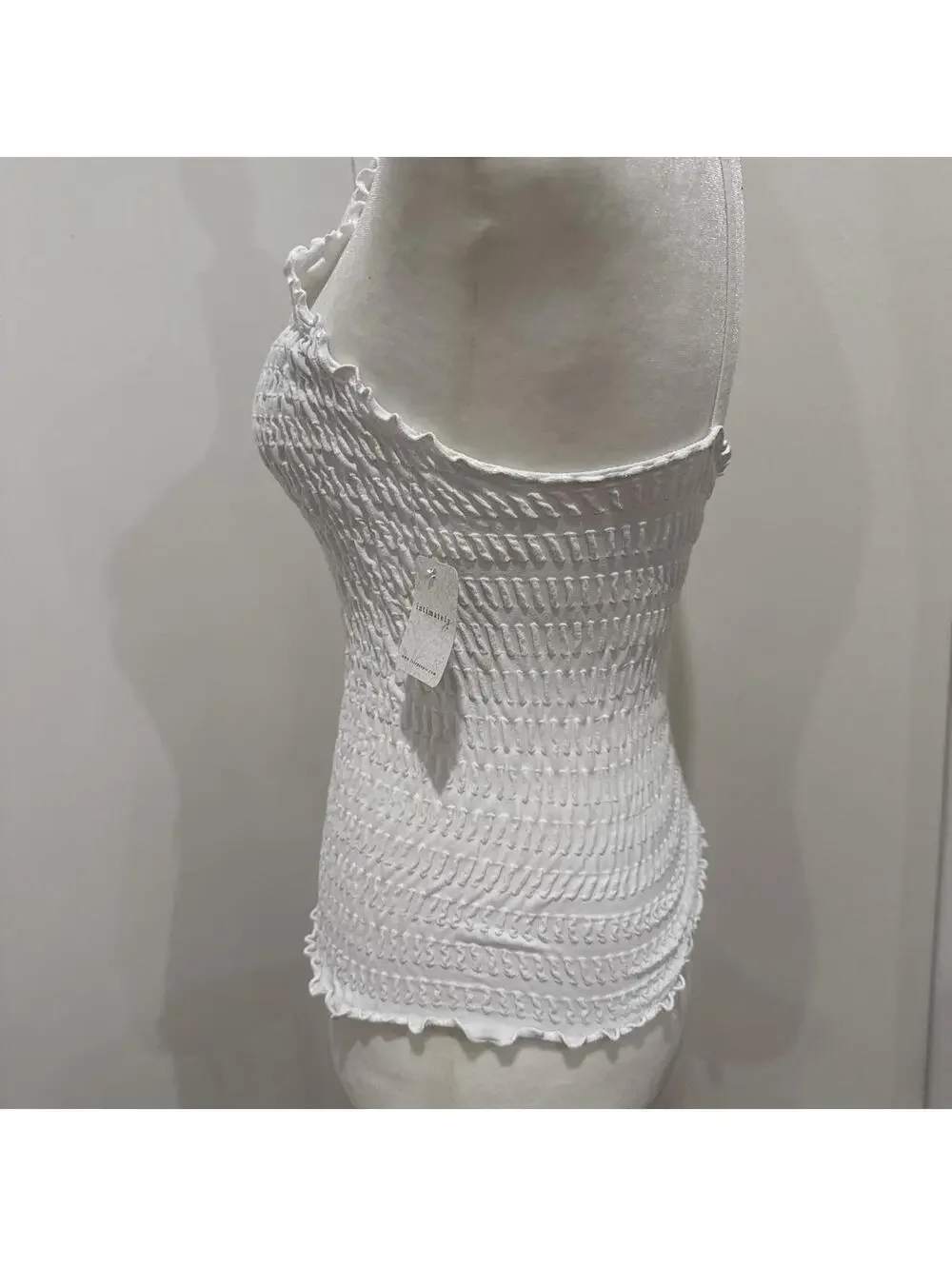 Free People white smocked