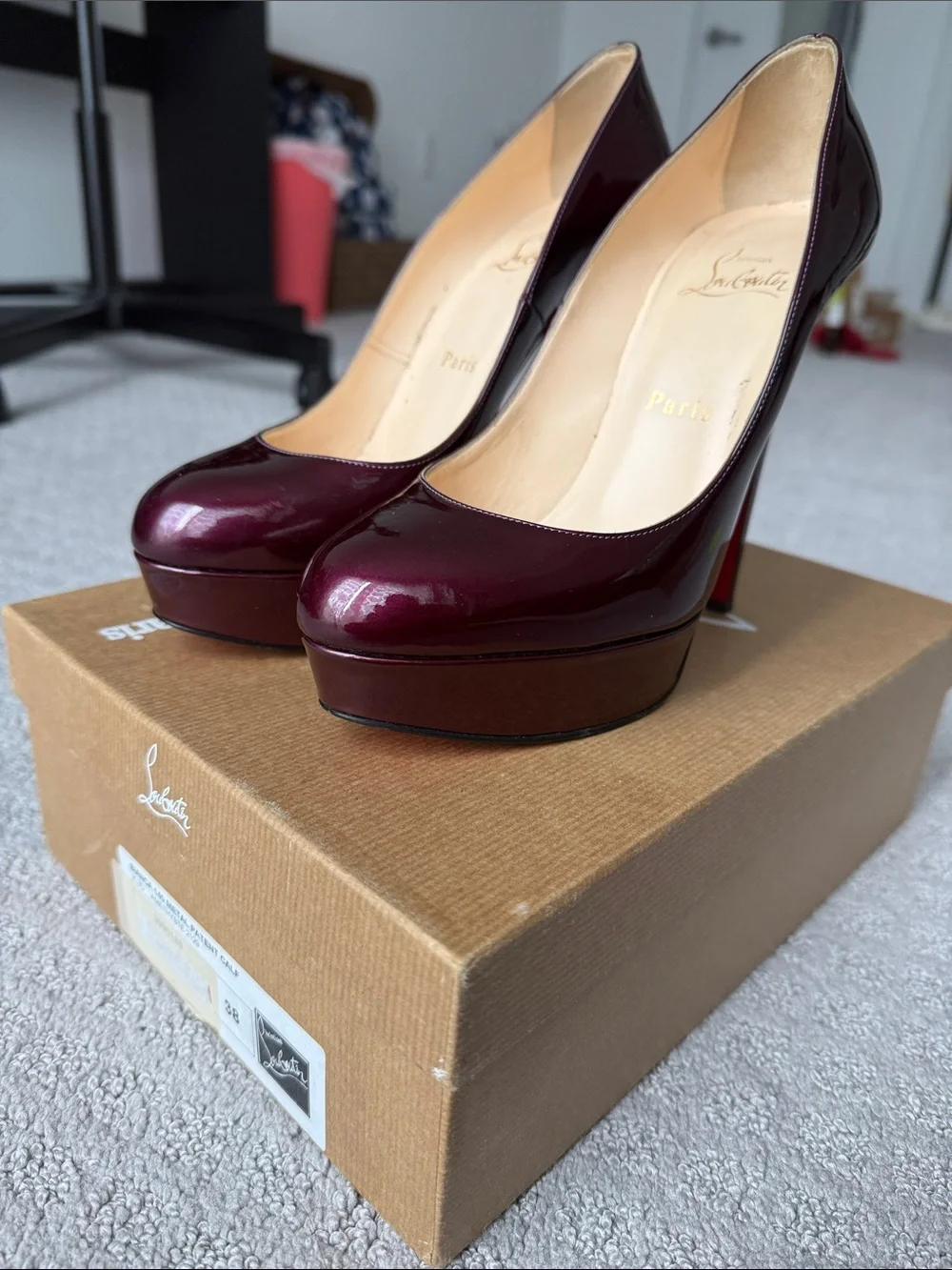 Christian Louboutin bianca 140mm