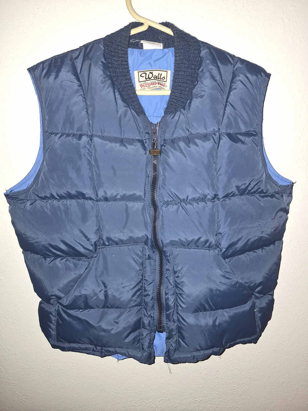 Walls Navy and Light Blue Quilted Jacket