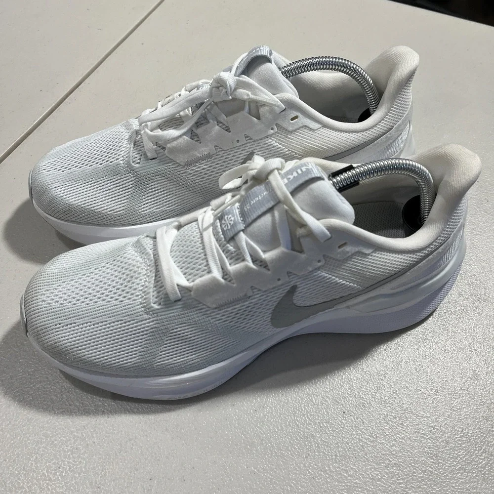 Nike Air Zoom Structure 25 Running Shoes Womens 11 Metallic Mens 9.5 DJ7884-101