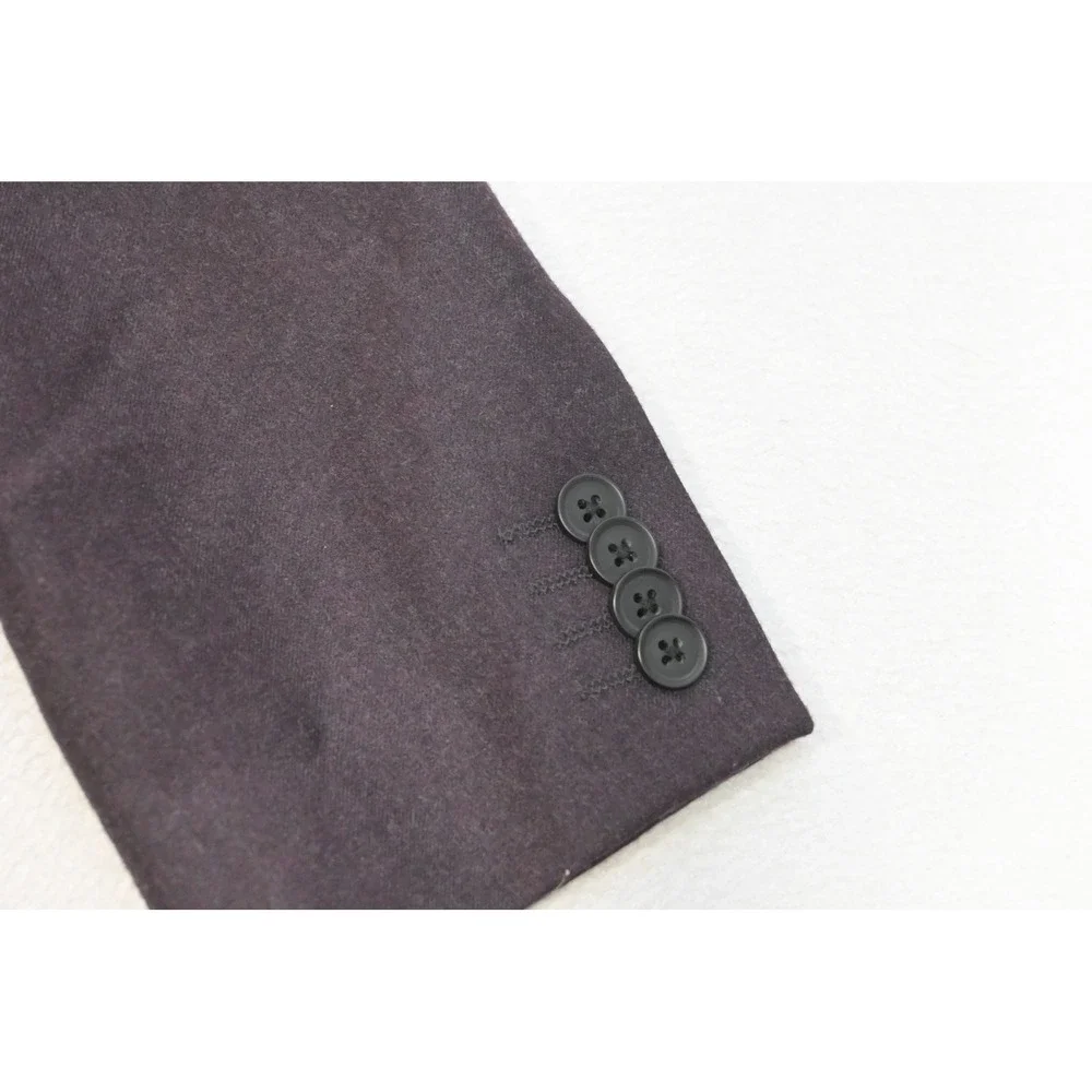 Express Blazer Mens 40R Purple Two Button Slim Fit Wool Blend Excellent