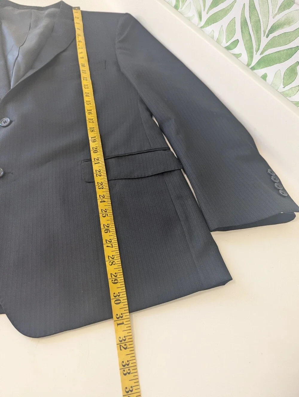 TALLIA black pinstripe