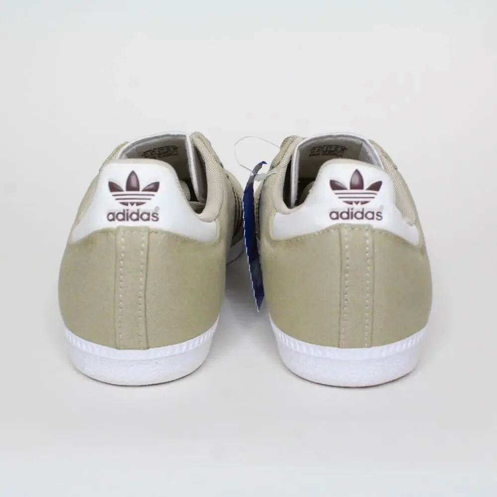 adidas Samba Beige with Dark Brown Stripes Athletic Shoes