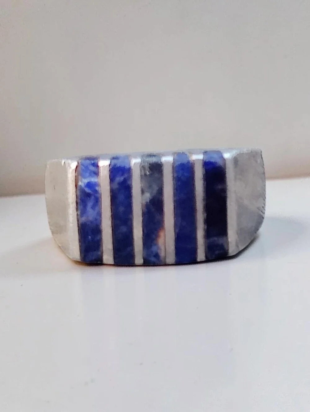 Vintage Sterling Taxco Lapis Lazuli Ring