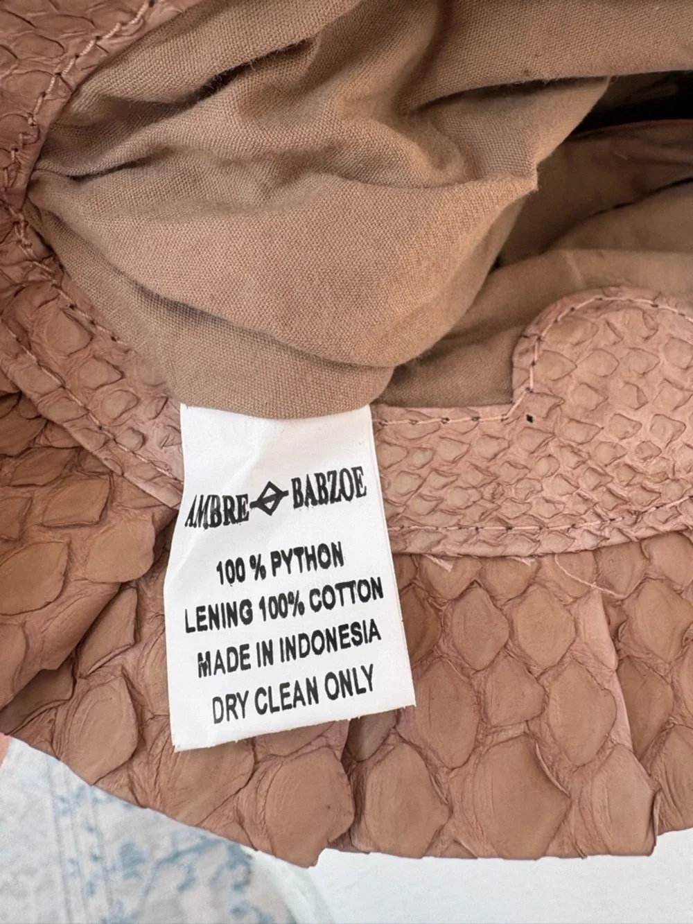 Ambre Barboze elegant tan