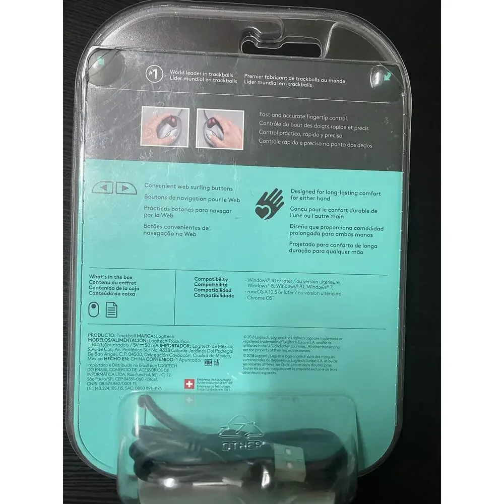 Logitech trackman corded