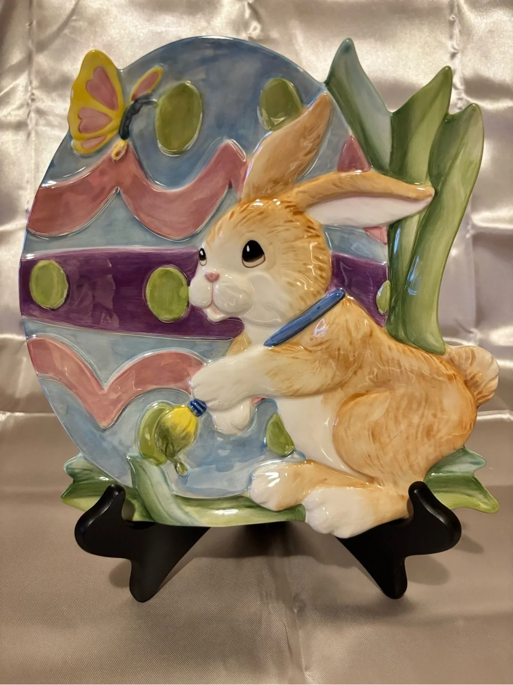 Fitz & Floyd “Painting Easter Eggs” Decorative Plate