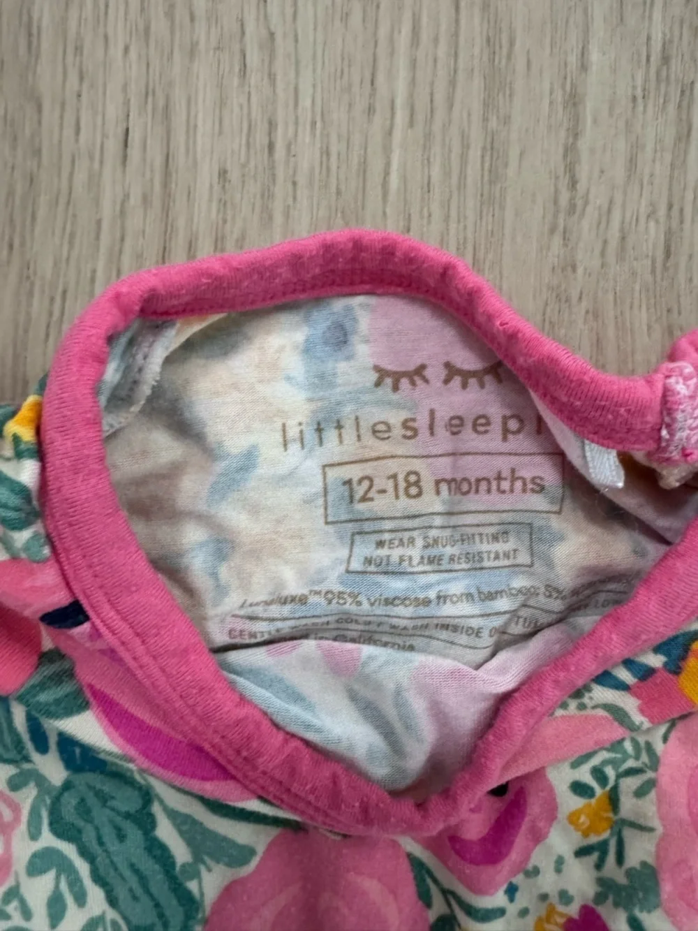 Little Sleepies make snap fabric