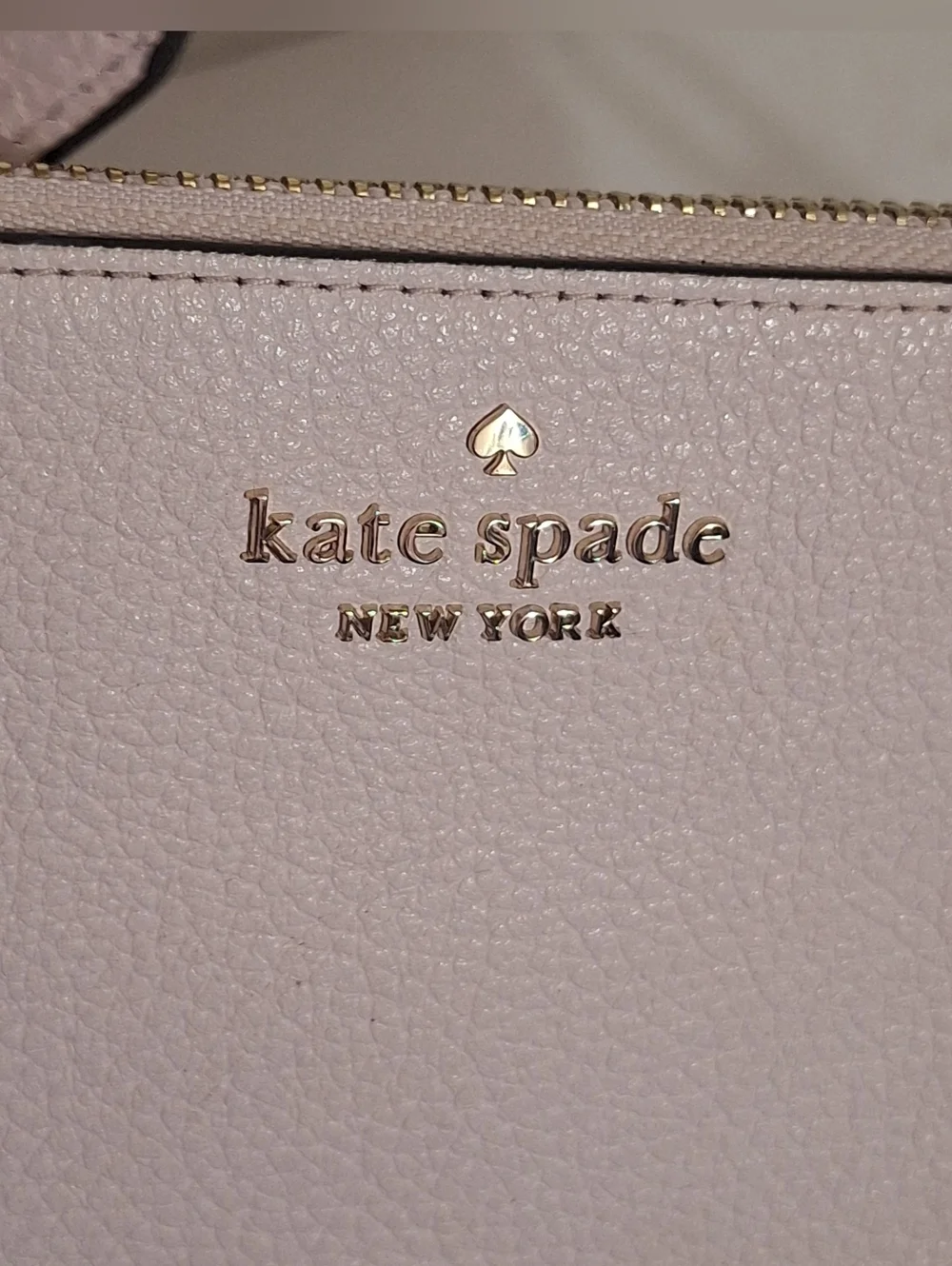 Kate Spade Lena Double Compartment Shimmer Pink Leather Crossbody Bag KH430