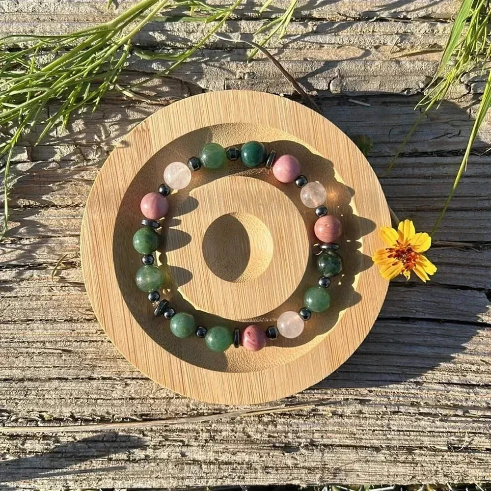 Handmade moss agate